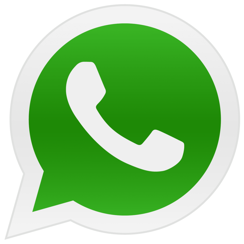 Logo do aplicativo WhatsApp, clicar na imagem irá direcionar o usuário para uma conversa no WhatsApp